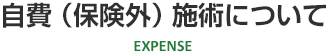 自費（保険外）施術について